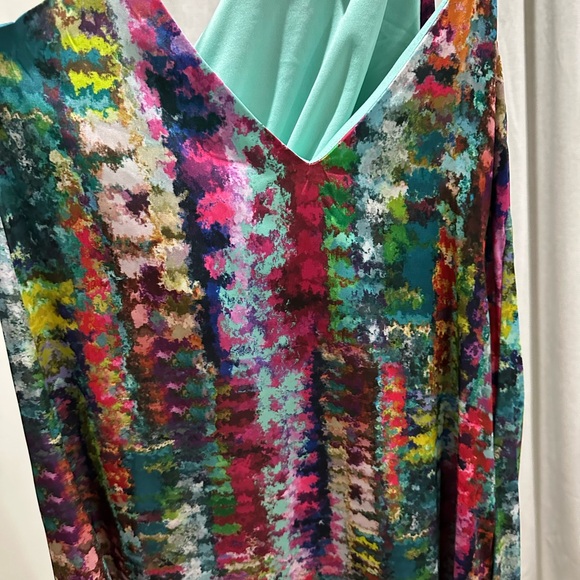 Colorful Abstract Maxi Dress - Picture 3 of 5